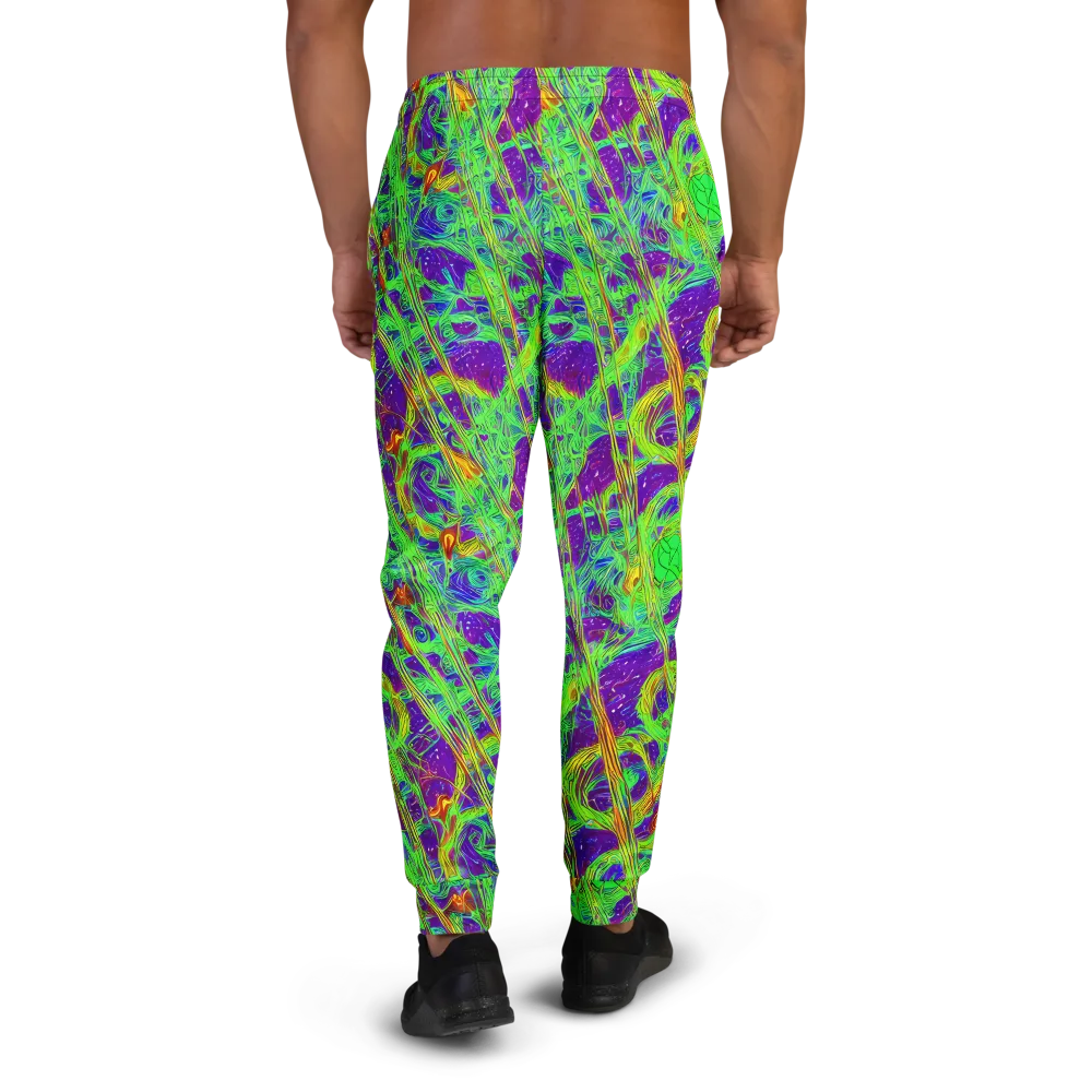Wild Neon on Men's Joggers — Back