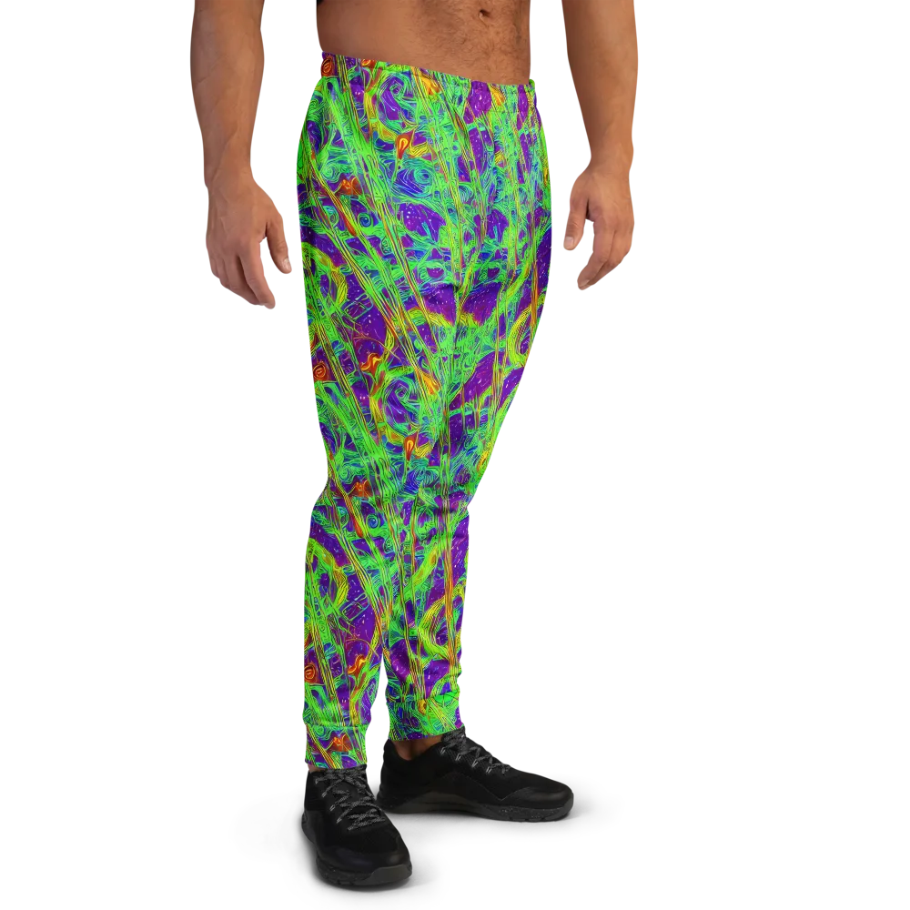 Wild Neon on Men's Joggers — Right