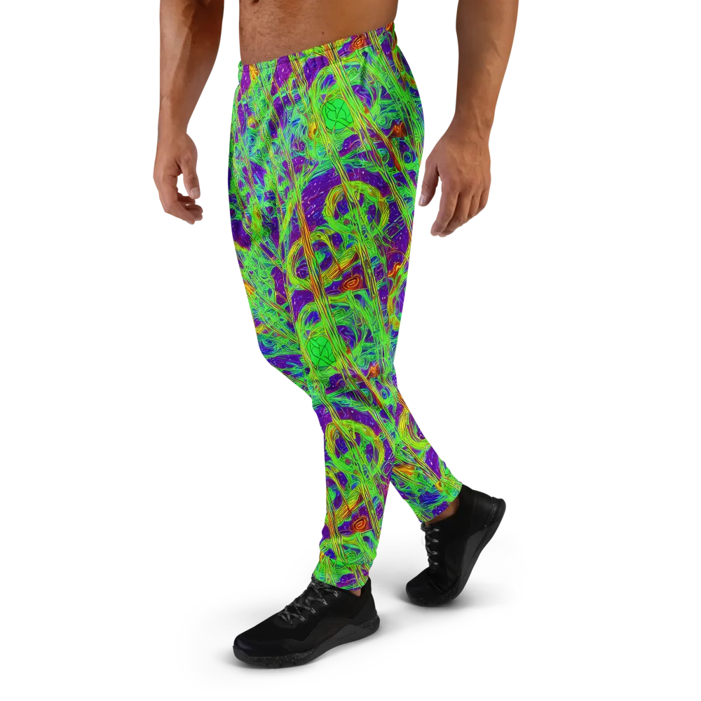 Wild Neon on Men's Joggers — Left