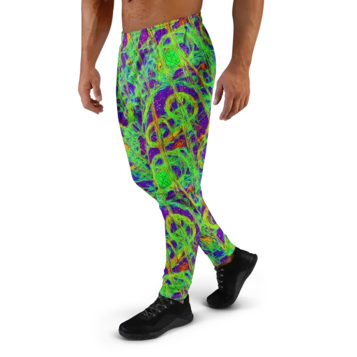Wild Neon on a Men's Joggers