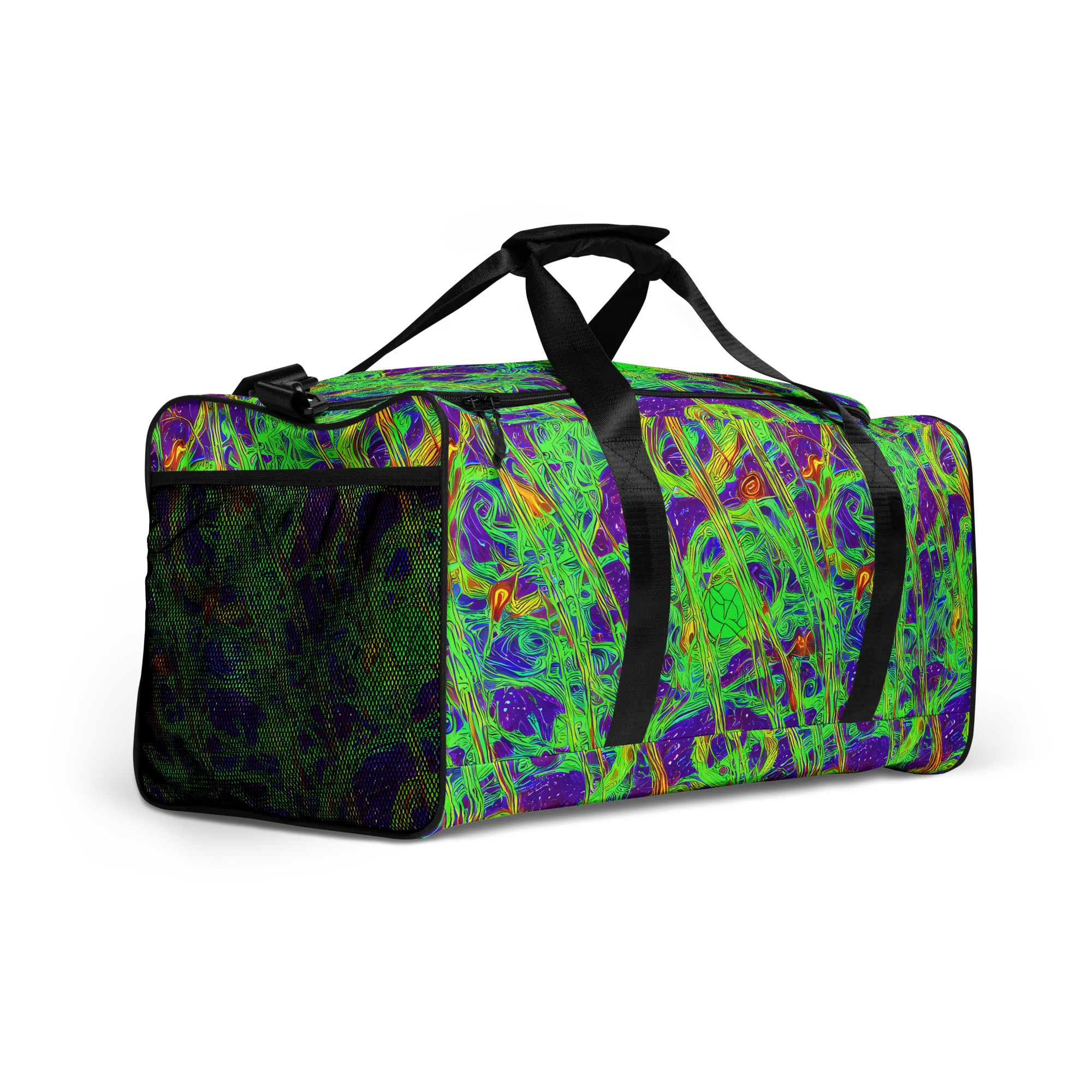 Wild Neon on Duffle Bag — Right Front