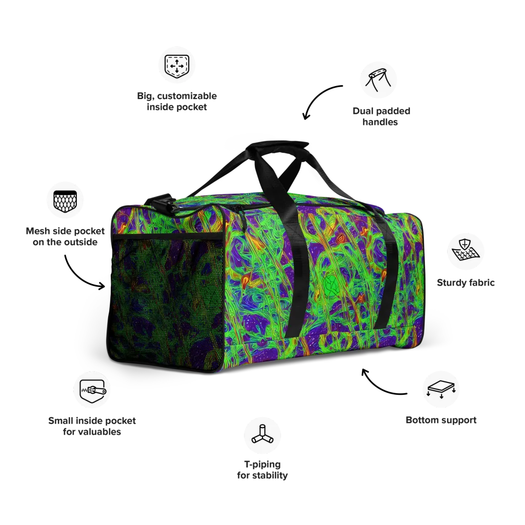 Wild Neon on Duffle Bag — Right Front