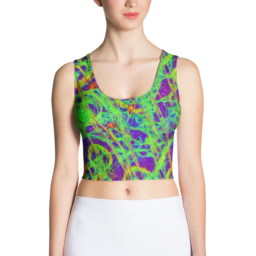 Wild Neon on Crop Top — Front