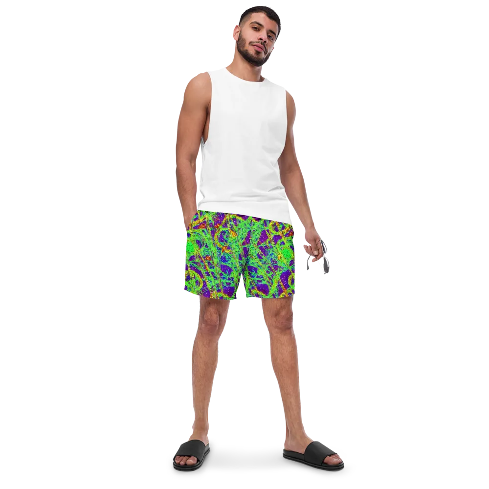 Wild Neon on Swim Trunks — Front