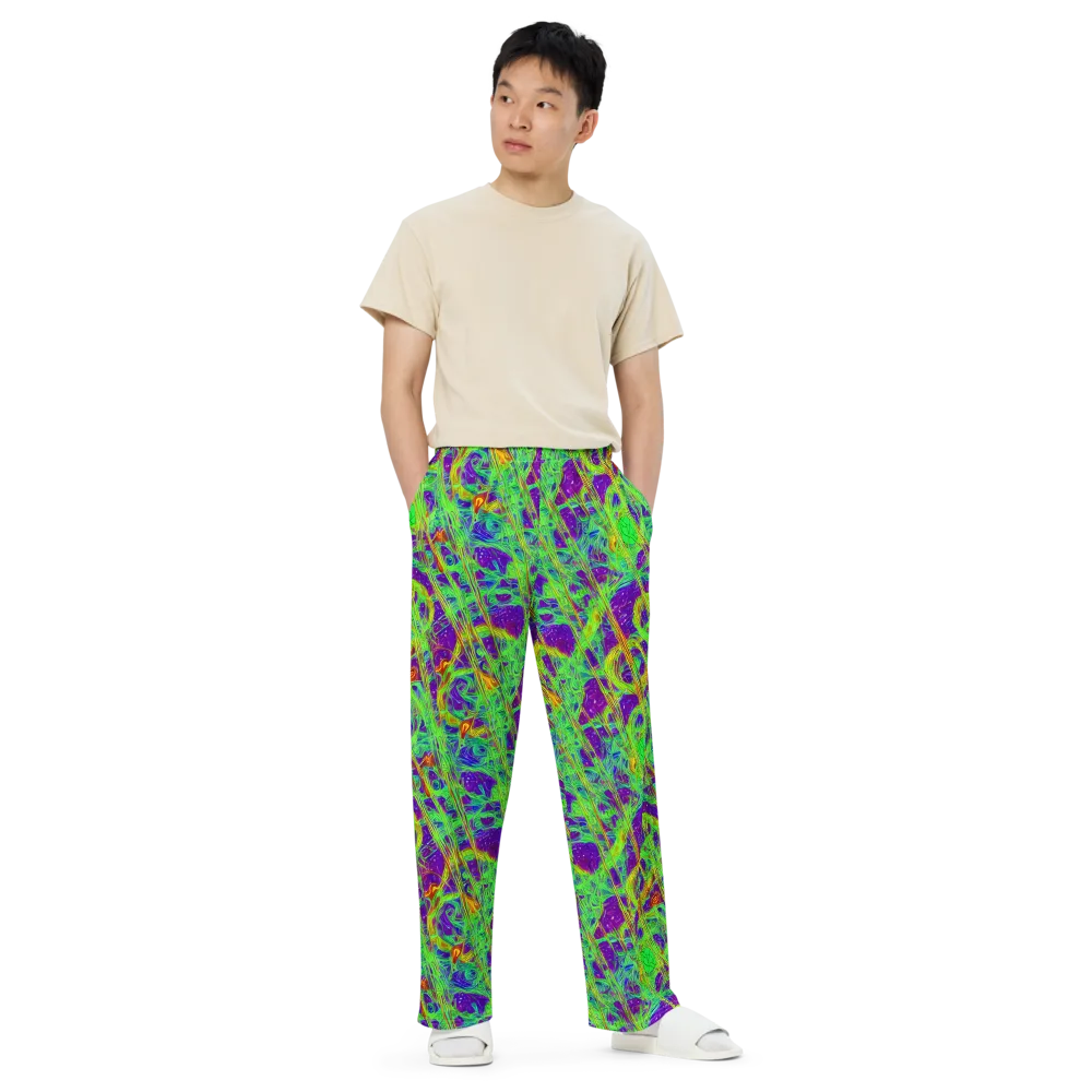 Wild Neon on Wide-Leg Pants — Front