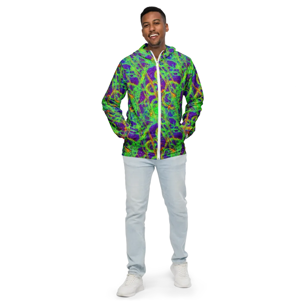 Wild Neon on Men's Windbreaker — Front