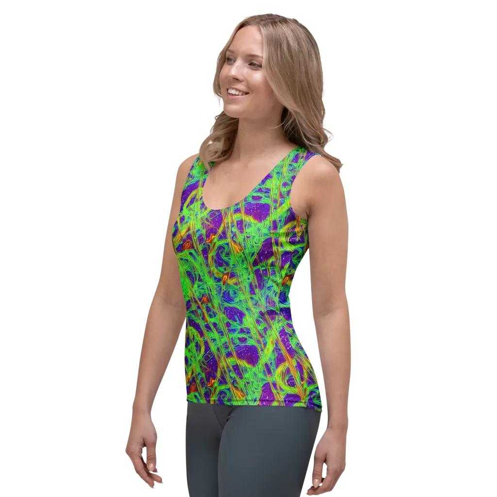 Wild Neon on Women's Tank Top — Left Front
