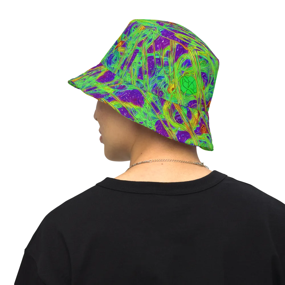 Wild Neon on Reversible Bucket Hat — Back Inside
