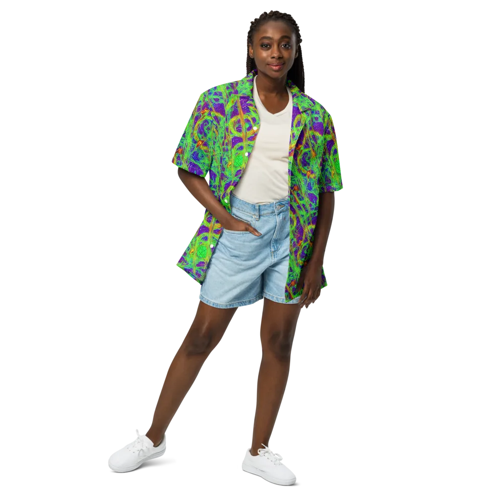 Wild Neon on Button Shirt — Front