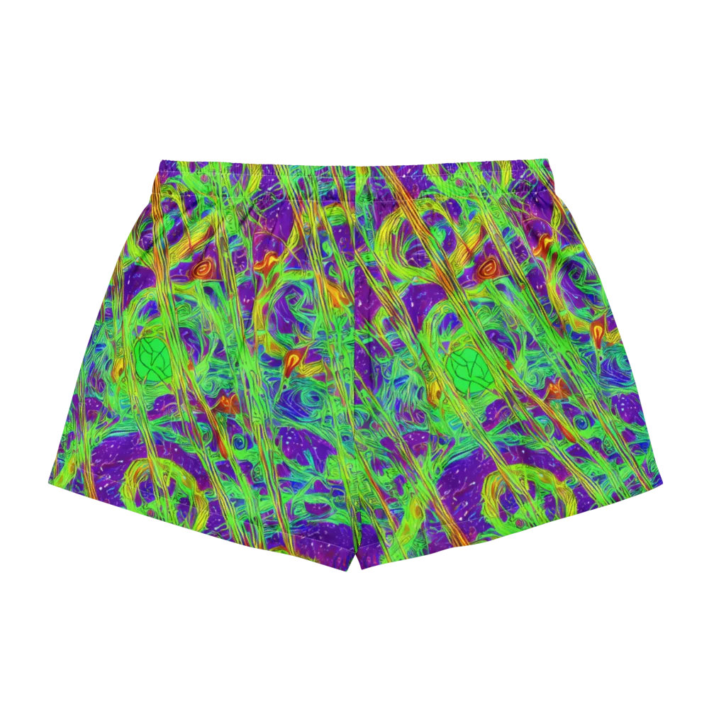 Wild Neon on Women's Pajama Shorts — Back