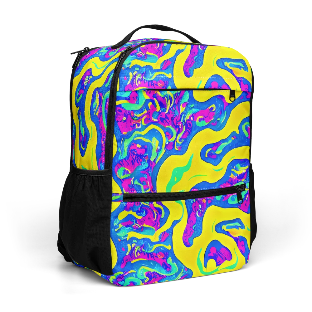 Fevered Flow on Utility Backpack — Right Front