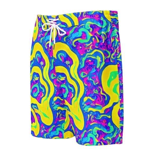 Fevered Flow on a Men's Board Shorts