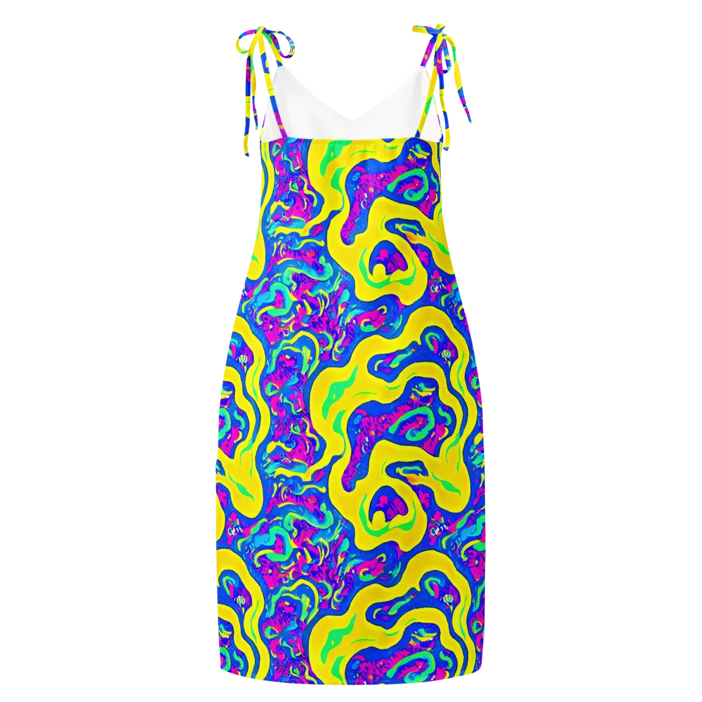 Fevered Flow on Slip Dress — Back