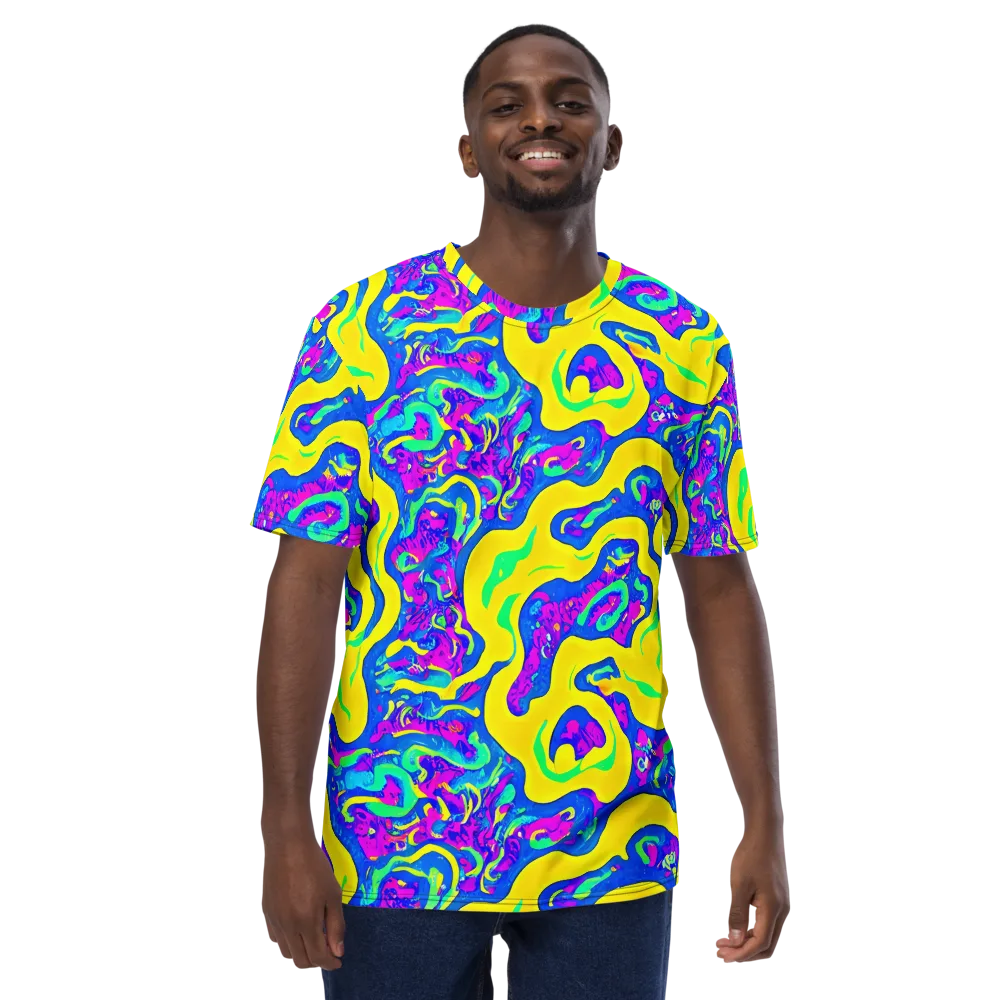 Fevered Flow on Men's Crew Neck T-Shirt — Front