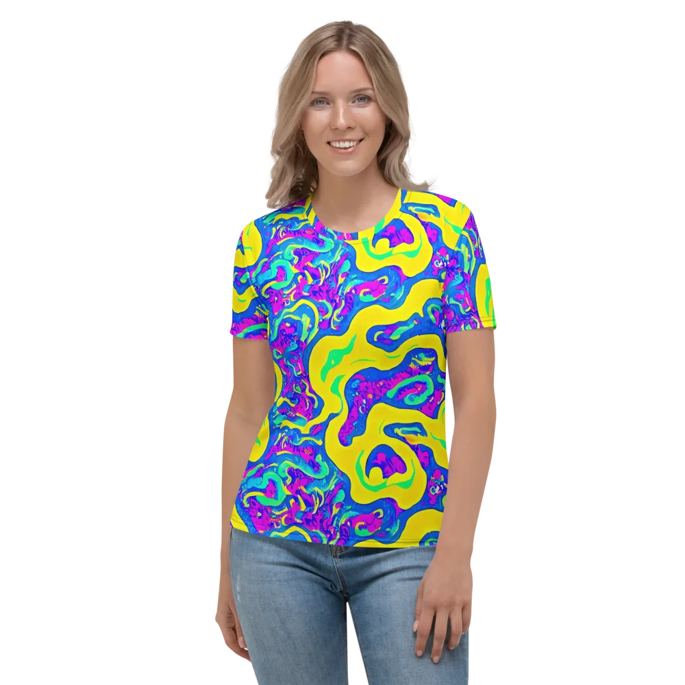 Fevered Flow on Women's Crew Neck T-Shirt — Front