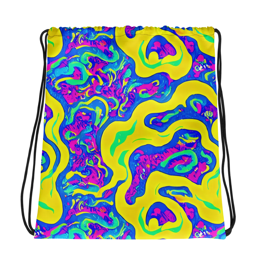 Fevered Flow on Drawstring Bag — Photo