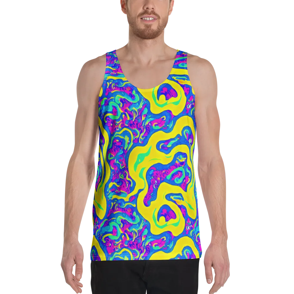 Fevered Flow on Men's Tank Top — Front