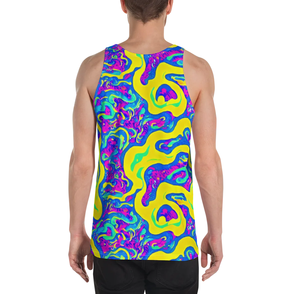 Fevered Flow on Men's Tank Top — Back