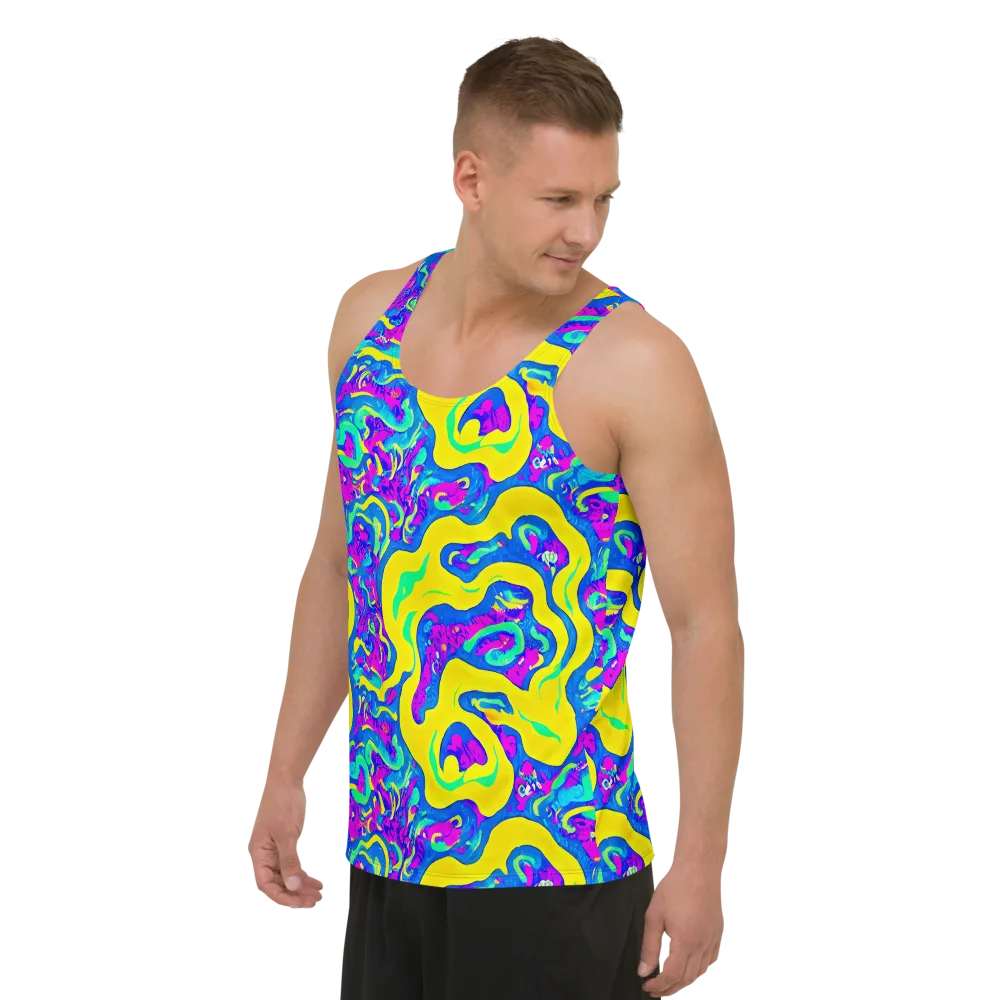 Fevered Flow on Men's Tank Top — Left Front