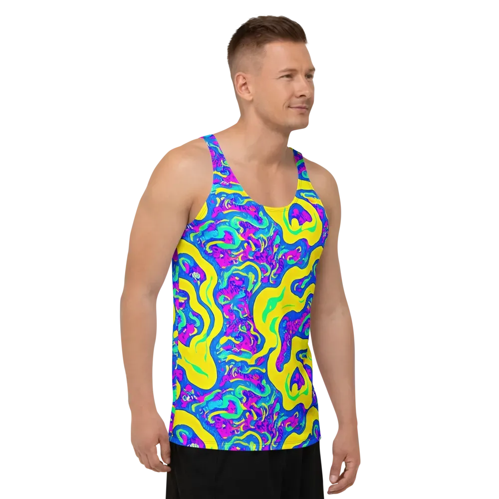 Fevered Flow on Men's Tank Top — Right Front