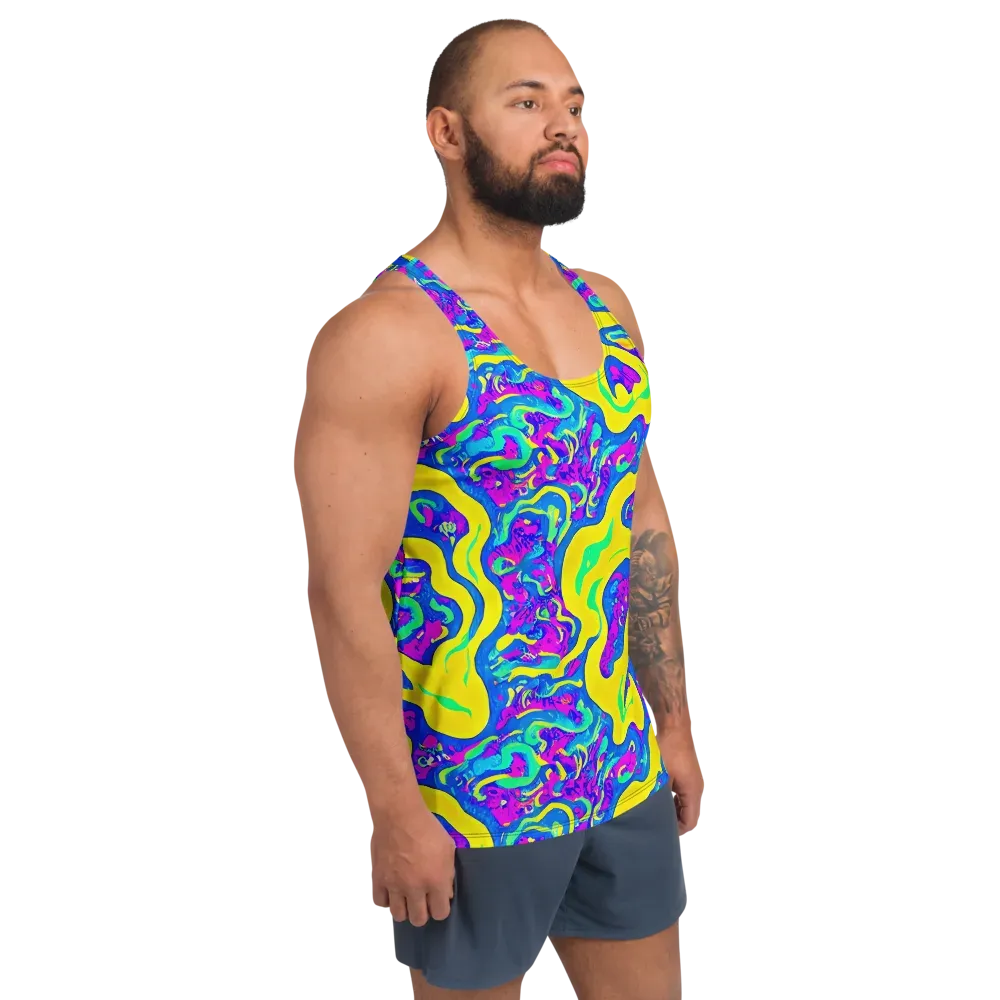 Fevered Flow on Men's Tank Top — Right Front
