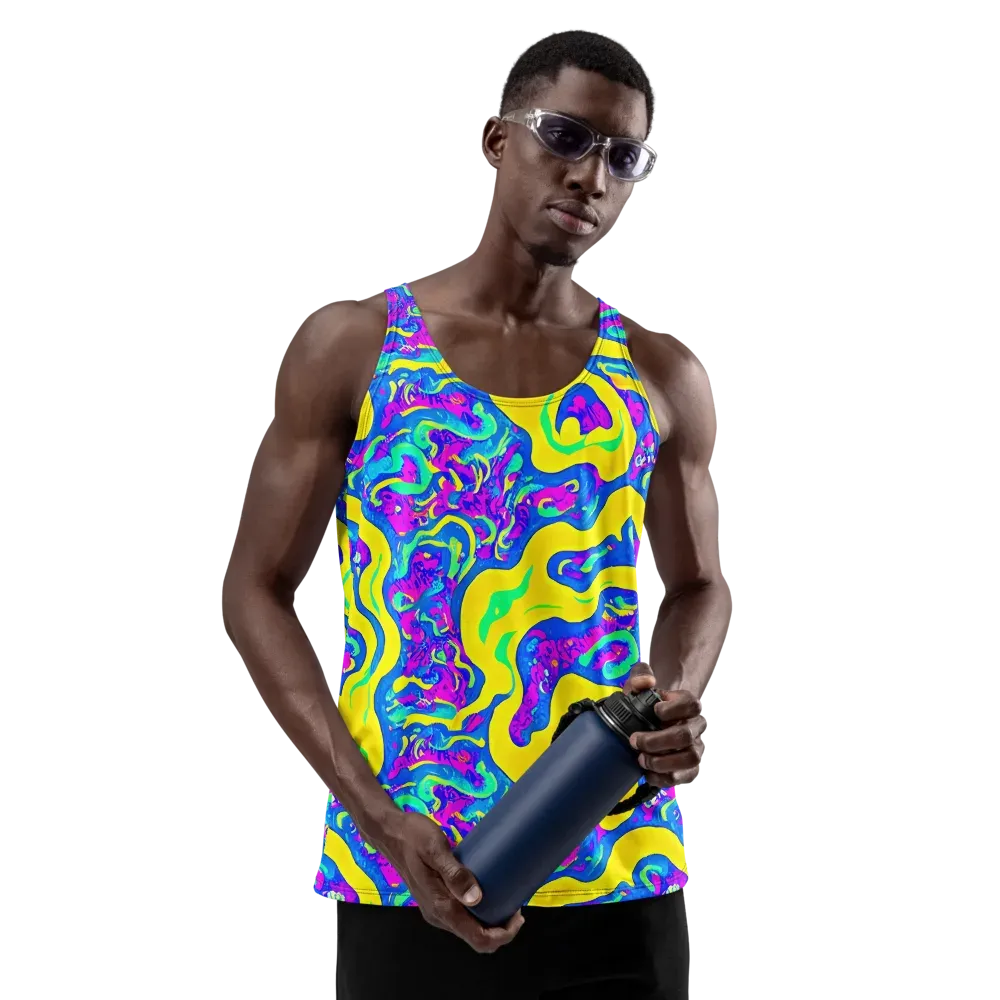 Fevered Flow on Men's Tank Top — Front
