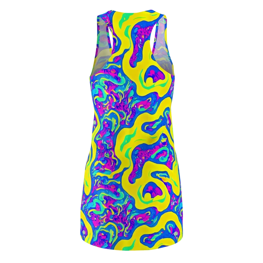Fevered Flow on Racerback Dress — Back