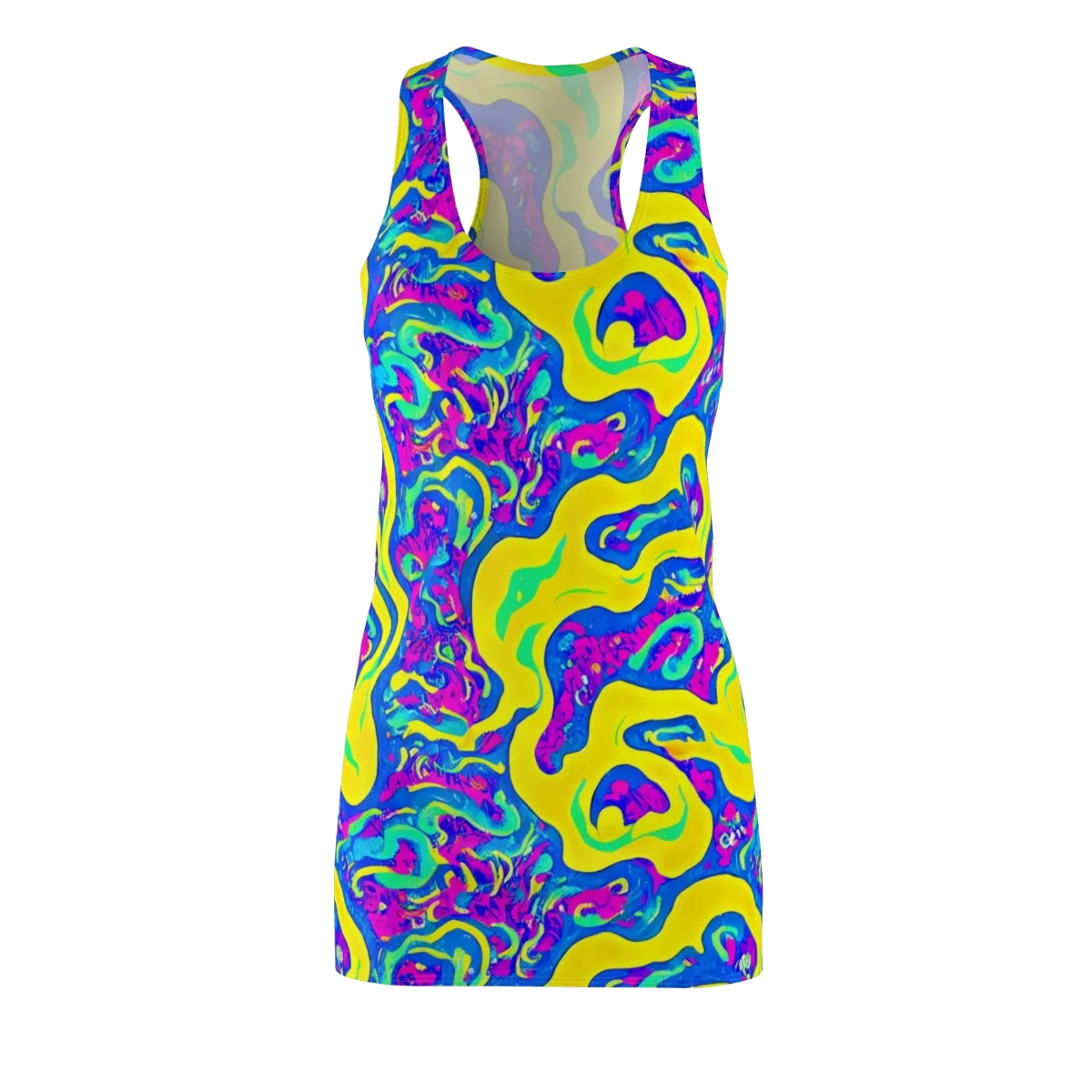 Fevered Flow on Racerback Dress — Front