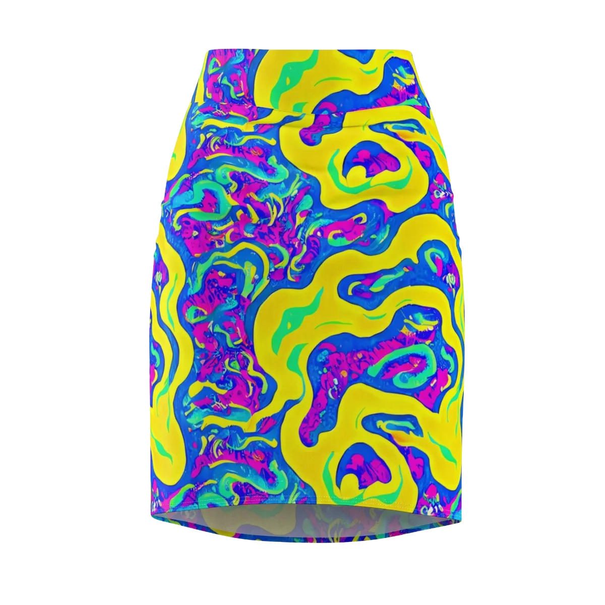 Fevered Flow on Pencil Skirt — Front