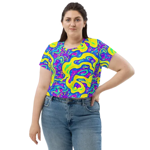 Fevered Flow on a Crop Tee