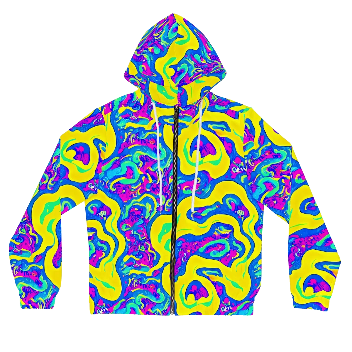 Fevered Flow on Women's Full-Zip Hoodie — Front