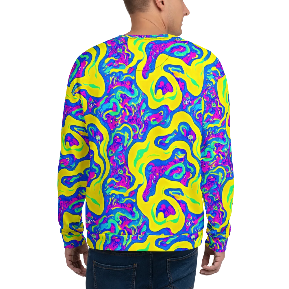 Fevered Flow on Sweatshirt — Back