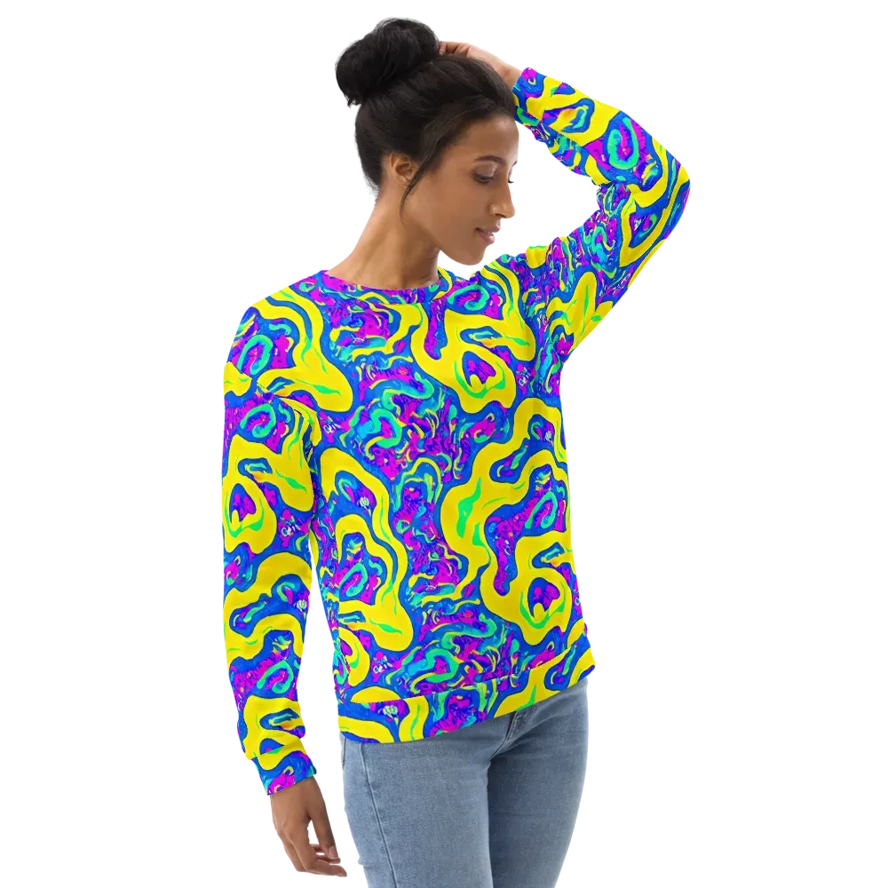 Fevered Flow on Sweatshirt — Right Front