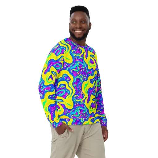 Fevered Flow on a Sweatshirt
