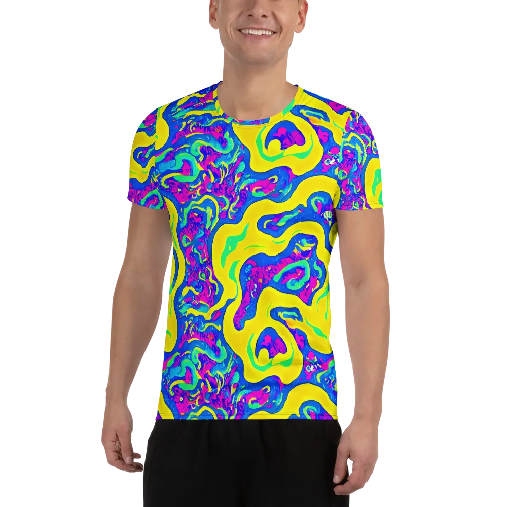 Fevered Flow on Men's Athletic T-Shirt — Front