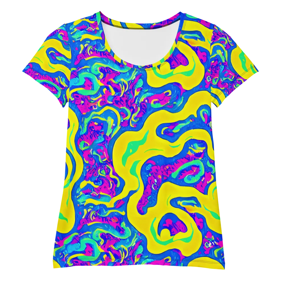 Fevered Flow on Women's Athletic T-Shirt — Front