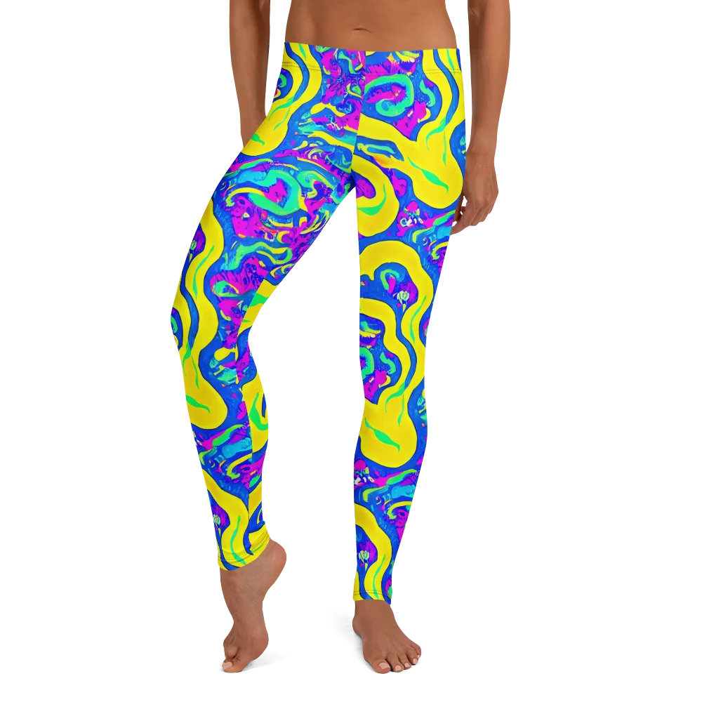 Fevered Flow on Leggings — Front