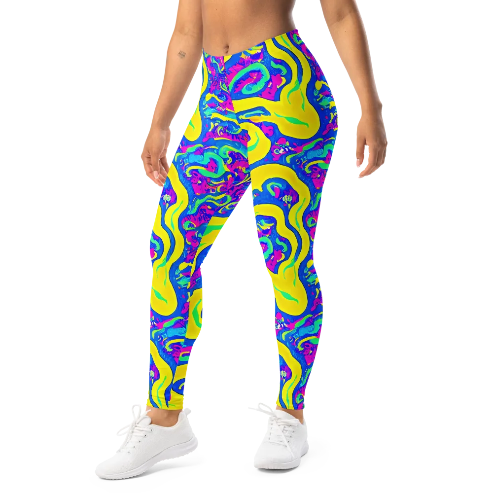 Fevered Flow on Leggings — Left Front