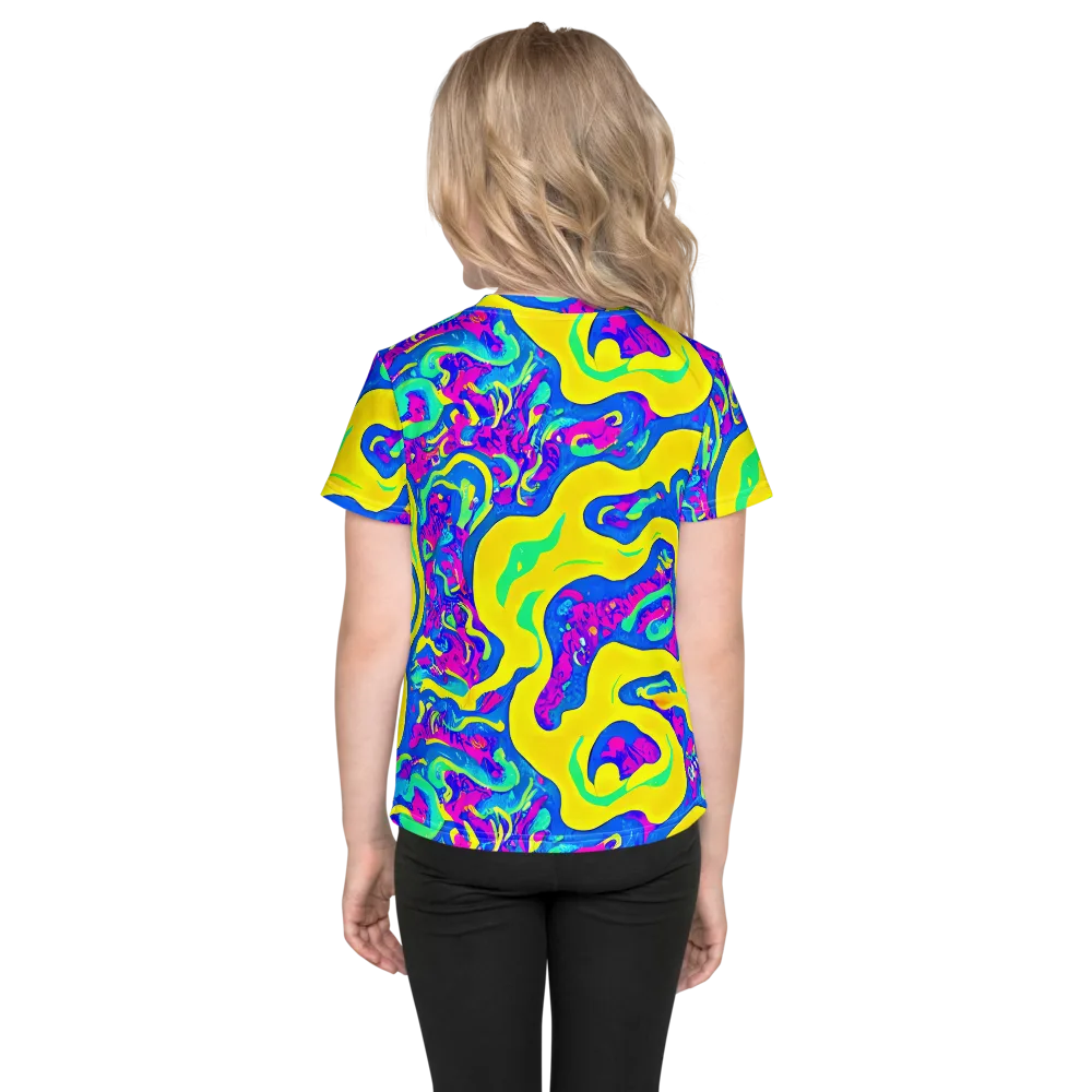 Fevered Flow on Kids Crew Neck T-Shirt — Back
