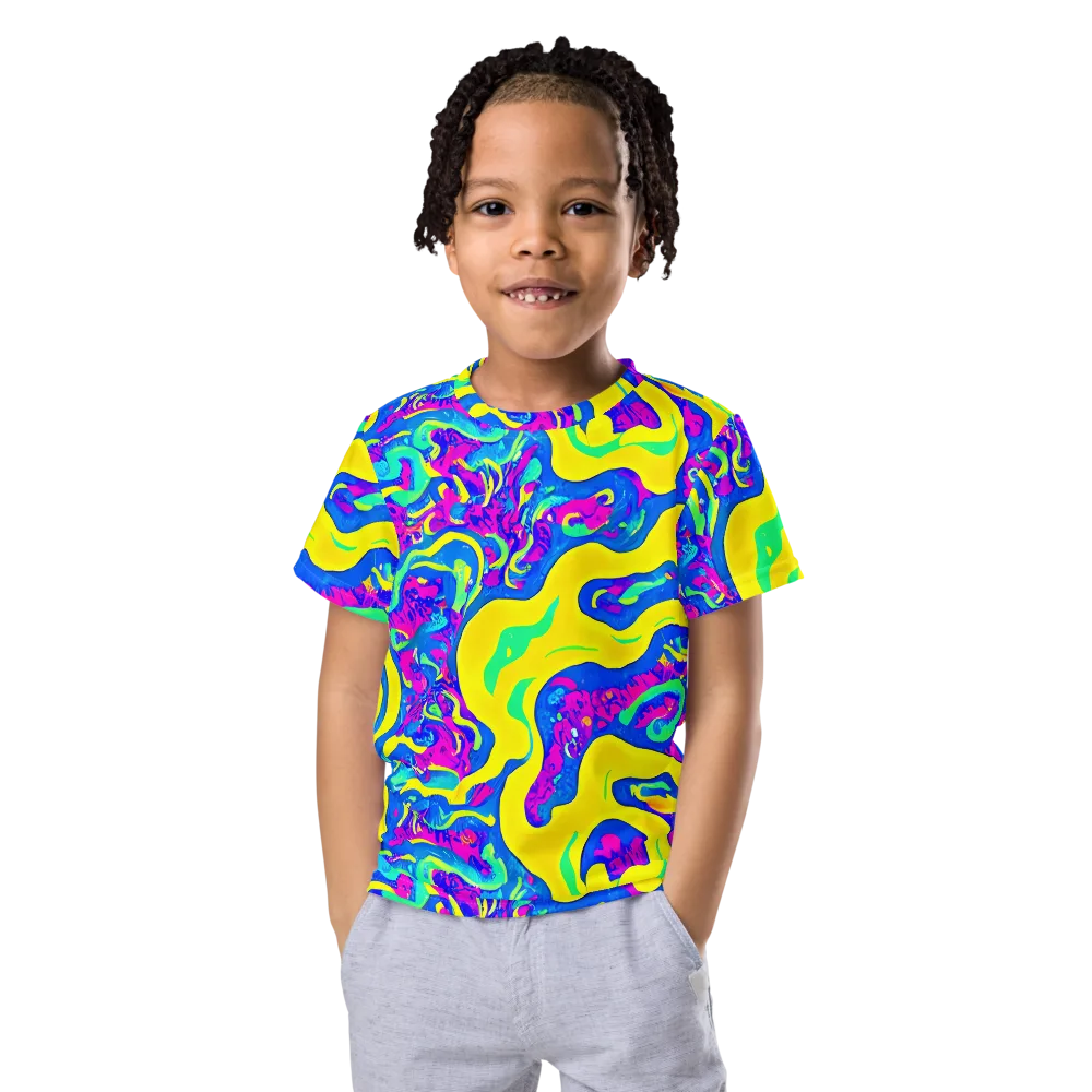 Fevered Flow on Kids Crew Neck T-Shirt — Front