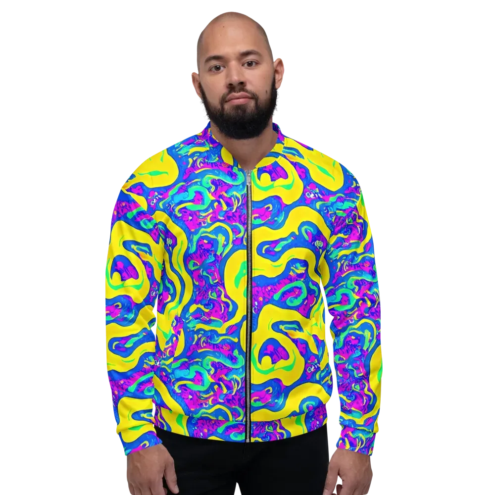 Fevered Flow on Bomber Jacket — Front