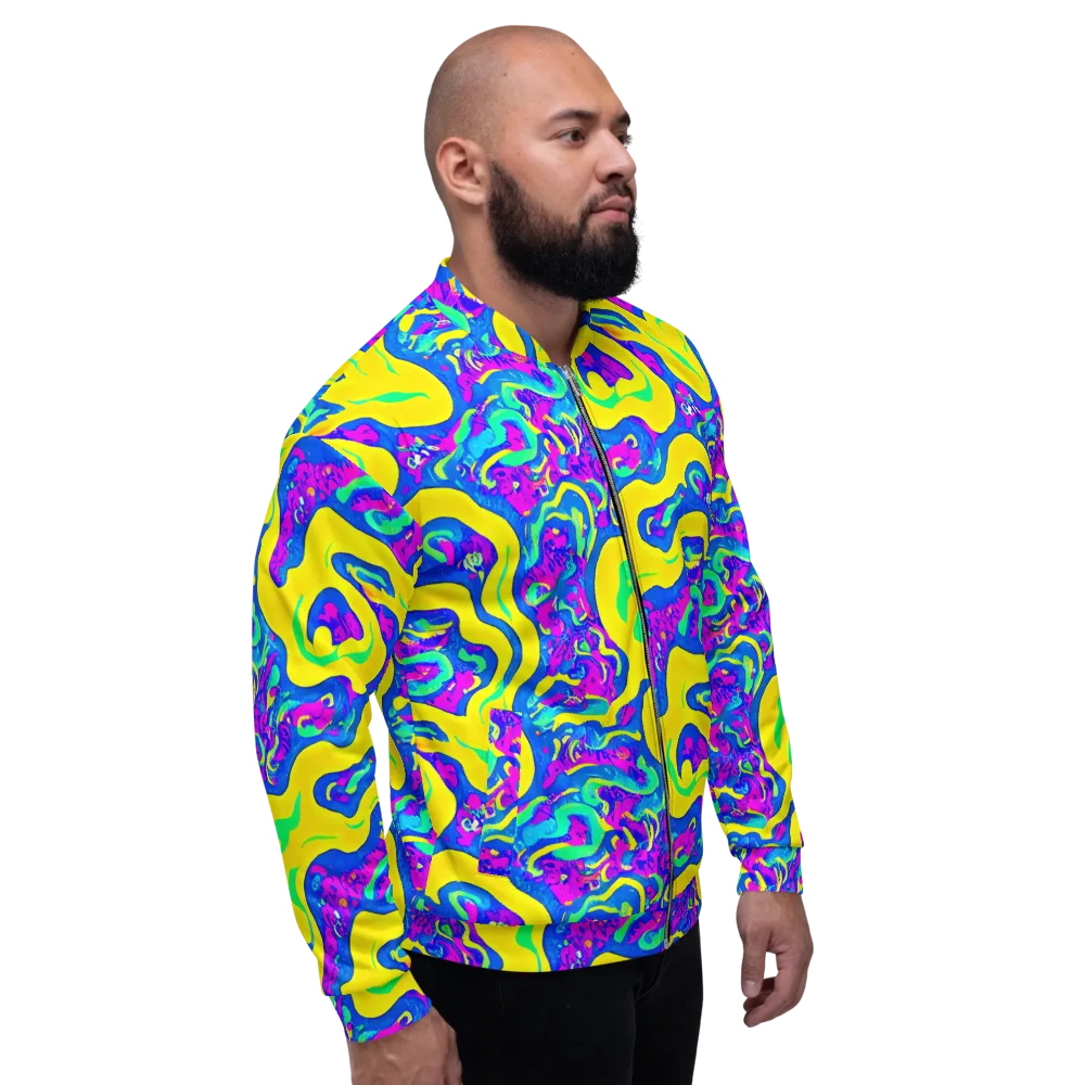 Fevered Flow on Bomber Jacket — Right