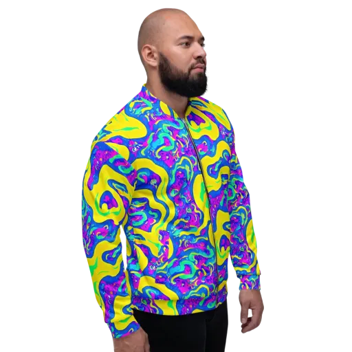 Fevered Flow on a Bomber Jacket