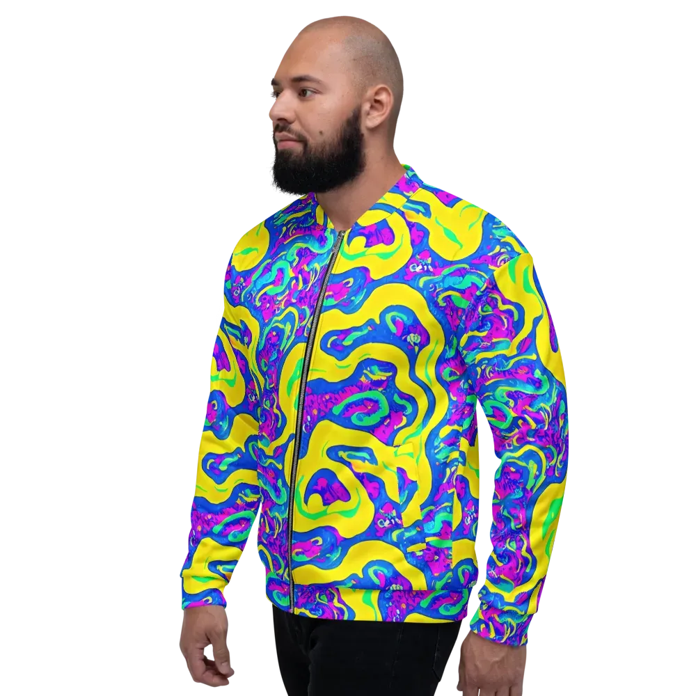 Fevered Flow on Bomber Jacket — Left