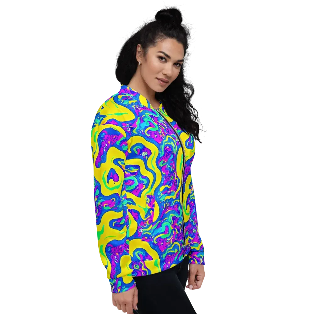 Fevered Flow on Bomber Jacket — Right