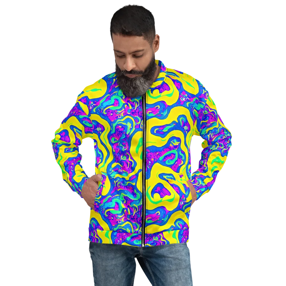 Fevered Flow on Bomber Jacket — Front