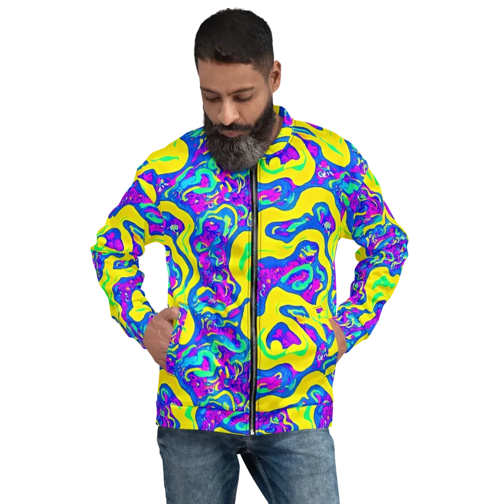 Fevered Flow on Bomber Jacket — Front