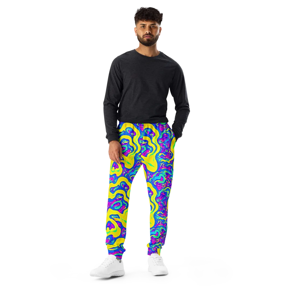 Fevered Flow on Men's Joggers — Front