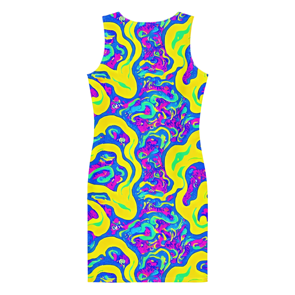 Fevered Flow on Bodycon Dress — Back