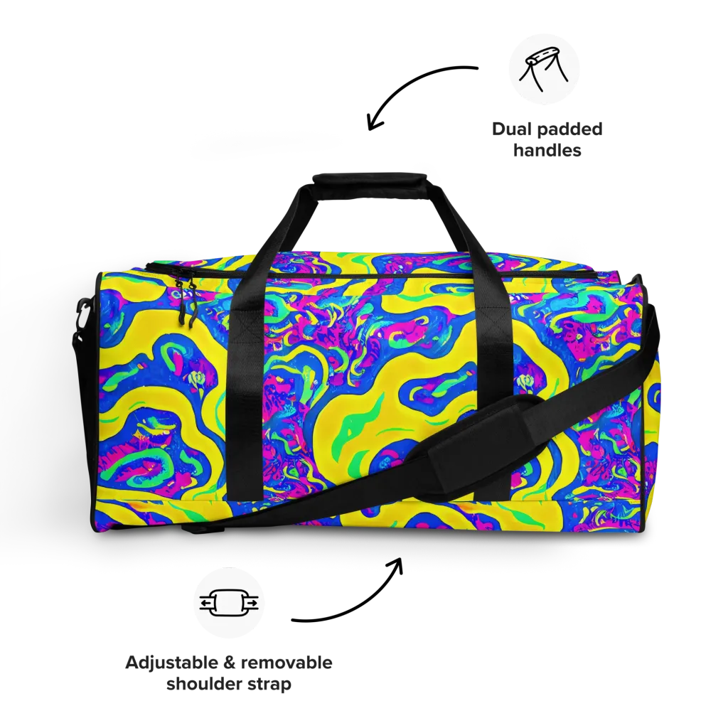 Fevered Flow on Duffle Bag — Front